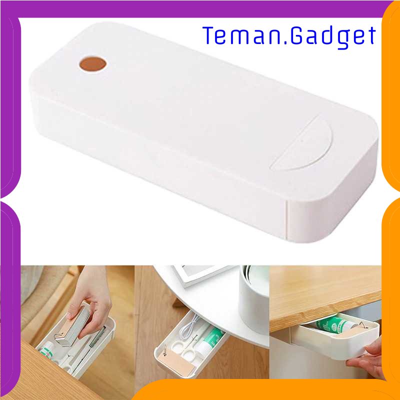 TG - ATK Staca Laci Meja Hidden Storage Box Case Desk Sticky Adhesive - STA05