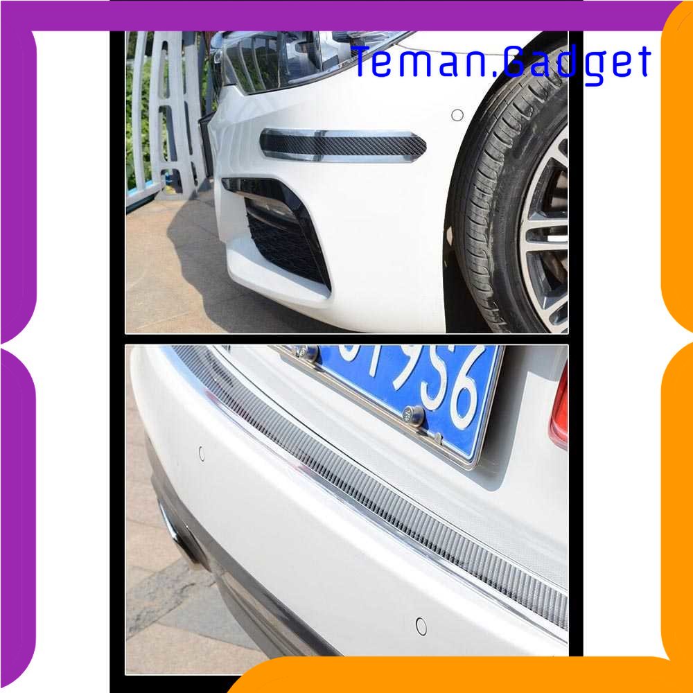 TG - OTO KARLOR Stiker Vinyl Mobil Carbon Fiber Rubber Strip Bumper Guard 100cm - YSB190