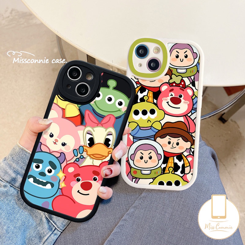 Casing Toy Story Disney Lucu Realme C35 C15 C11 C53 6i 9i 5 6 8i C55 C12 8Pro 6s 8 5i 7i 10 Pro+C31 C30 C25Y C20 C20A C25s C21Y C21 GT C2 C3 Kartun Strawberry Bear Manyo Lembut Sarung