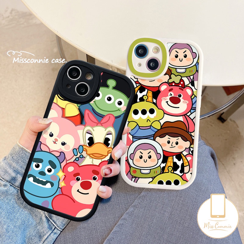 REDMI Redmi10 9T 10C 9a1 12C 9A 10A 9C K40s Note11 10 8 10s 11s 10Pro 9Pro 9s 9 8 11 Pro+POCO X3 NFC Pro M3 F4 Mi 11T 12 Disney Donald Duck Kartun Toy Story Strawberry Case Beruang