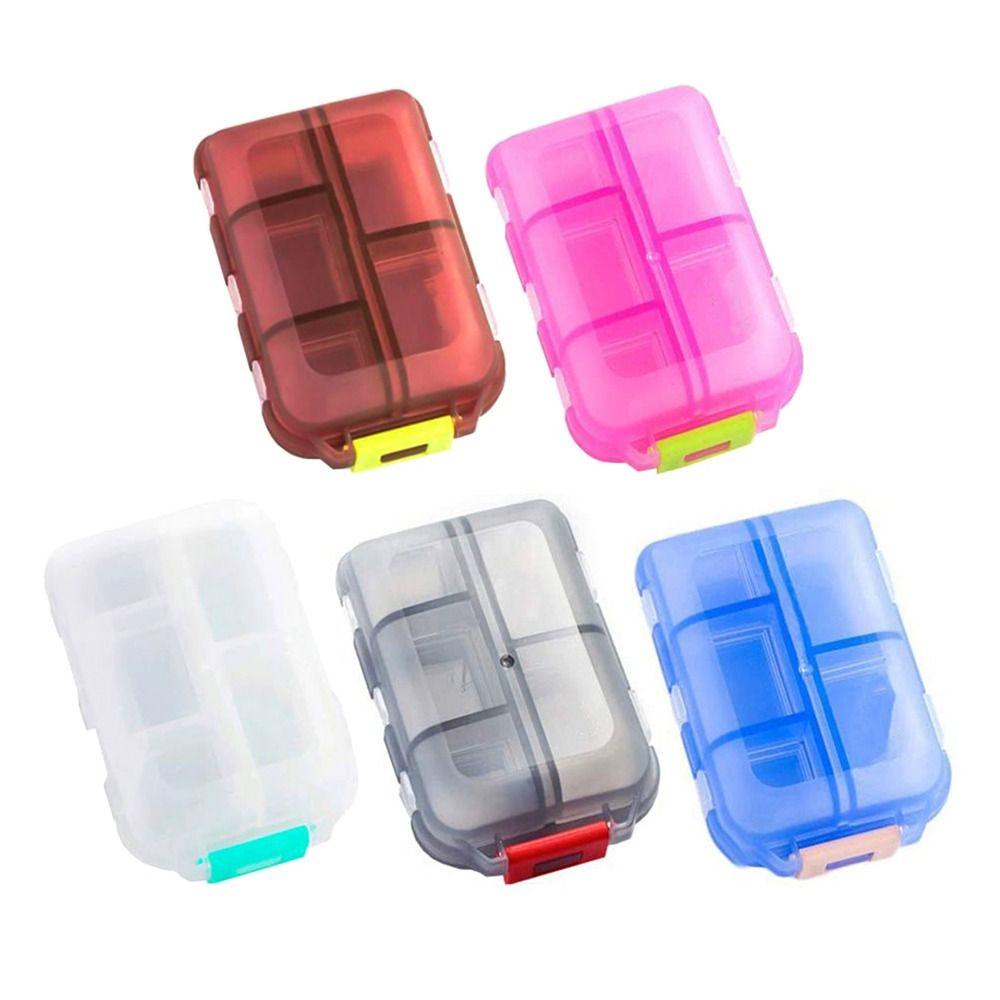 Pineapple Pill Case 10grid Double Layer Obat Tablet Dispenser Wadah Organizer Splitters Kotak Obat