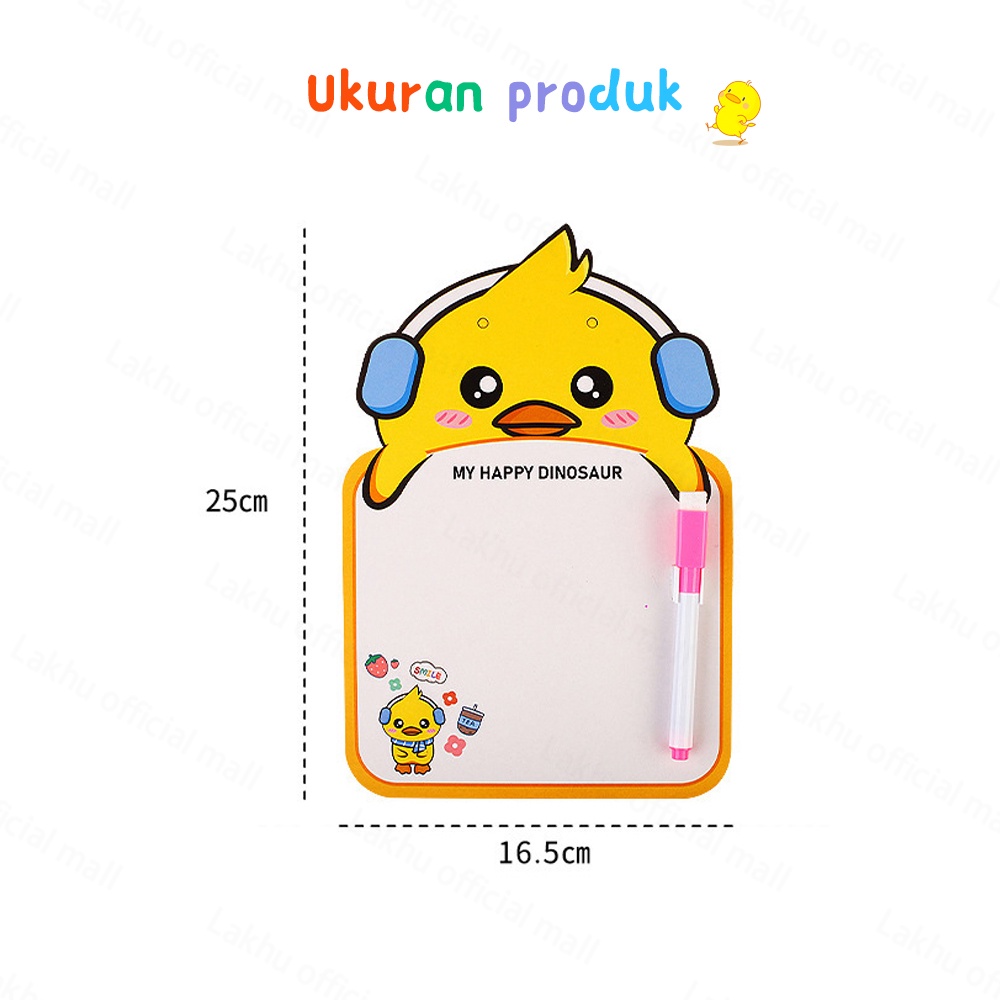 JCHO Papan Gambar Anak Bisa Dihapus/ Papan Gambar Anak/ Papan Tulis Mini Motif Hewan Lucu