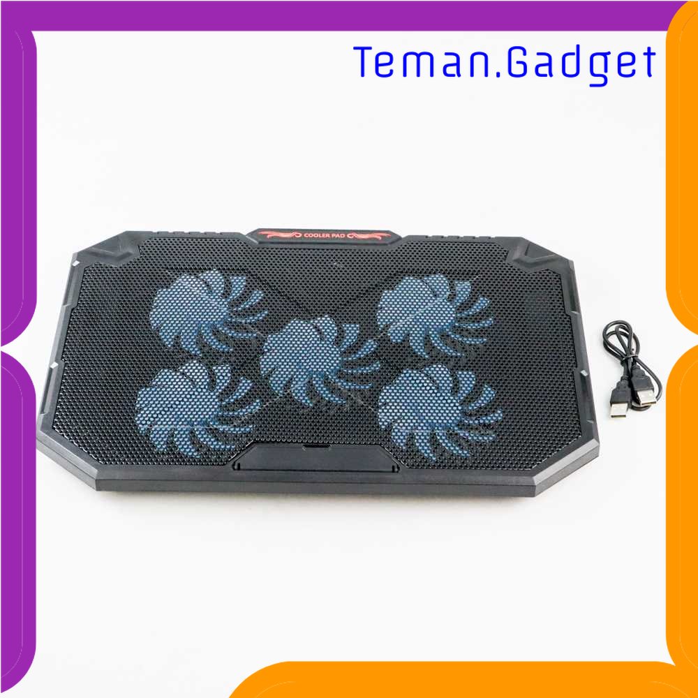 TG - KMP Deek-Robot Notebook Cooling Pad 17 Inch RGB 1400 RPM 5 Fans - YL-018