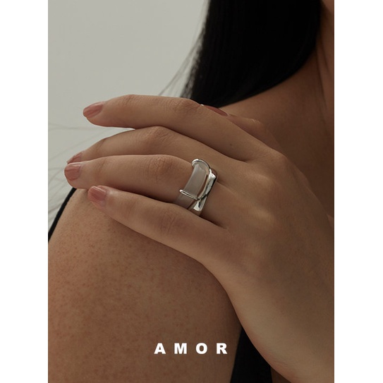 Cincin Ganda Desain Niche Gaya Retro