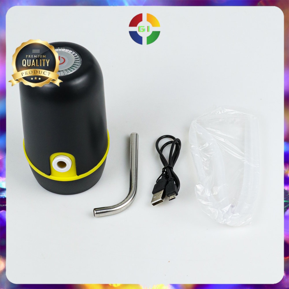 Pompa Elektrik Air Minum Galon Rechargeable  Black