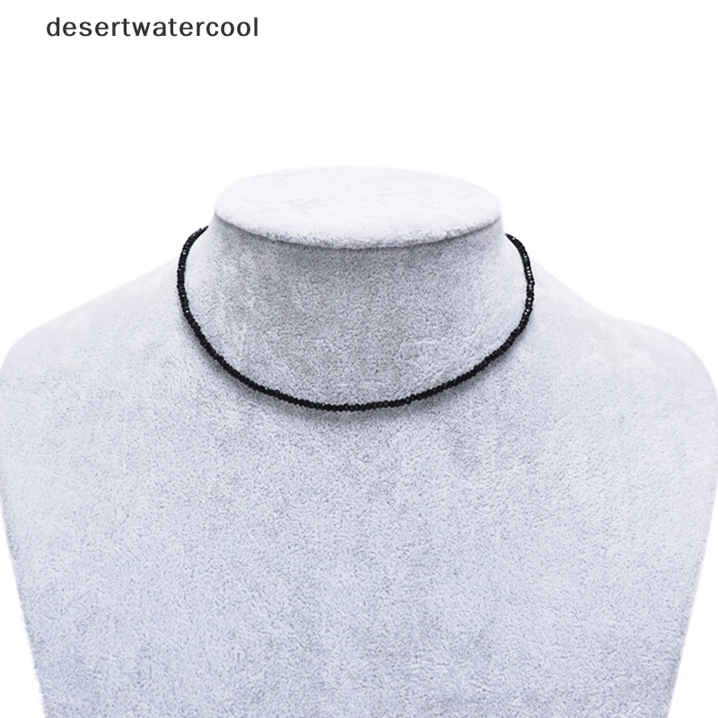 Deid Pesona Wanita Hitam Kristal Klavikula Choker Kalung Liontin Pesta Perhiasan Hadiah Martijn