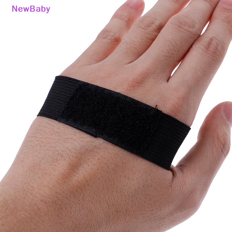 Newbaby 1XAcrylic Perekat Eyelash Extension Bulu Mata Palsu Hand Strap Pallet Holder Alat ID
