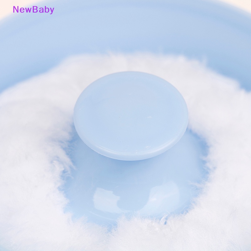 Newbaby 1PCS Lucu Bayi Lembut Wajah Tubuh Kosmetik Puff Talcum Sponge Box Case Wadah ID