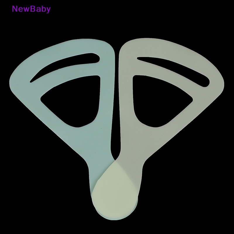 Newbaby 2Pcs Reusable Brow Stencil Kartu Gambar Alis Makeup Template Alat ID