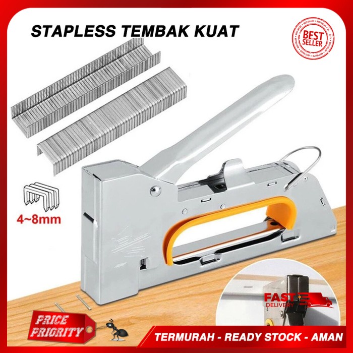 

Staples Tembak Staple Gun Tacker Jok Motor Steples Stepler Tembak Top