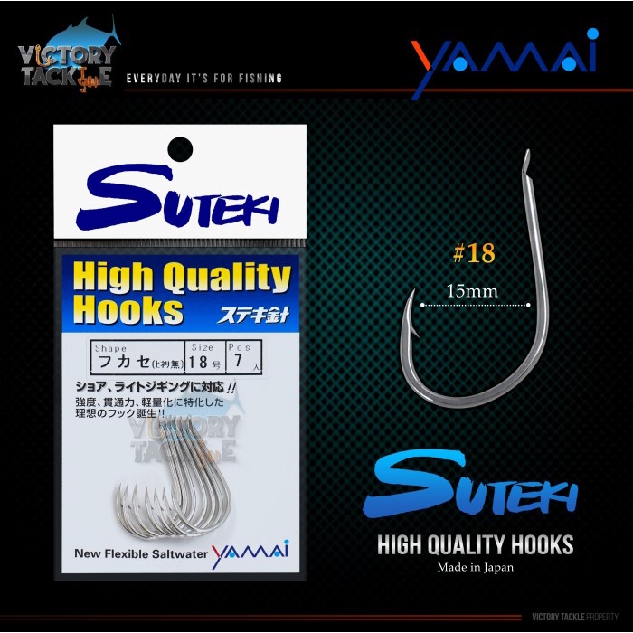 KAIL PANCING / HOOK SUTEKI FUKASE LIGHT &amp; SLOW JIGING HOOK JAPAN