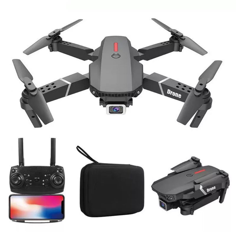 Drone Pro Shoot E88 Smart Controller 4K Set Komplit