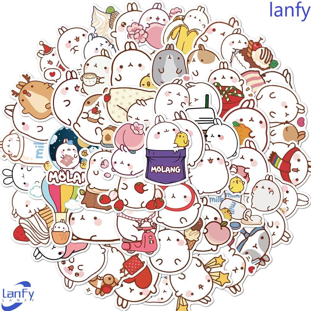 Lanfy Stiker 50pcs/set Judul Waterproof Scrapbooking Dekor