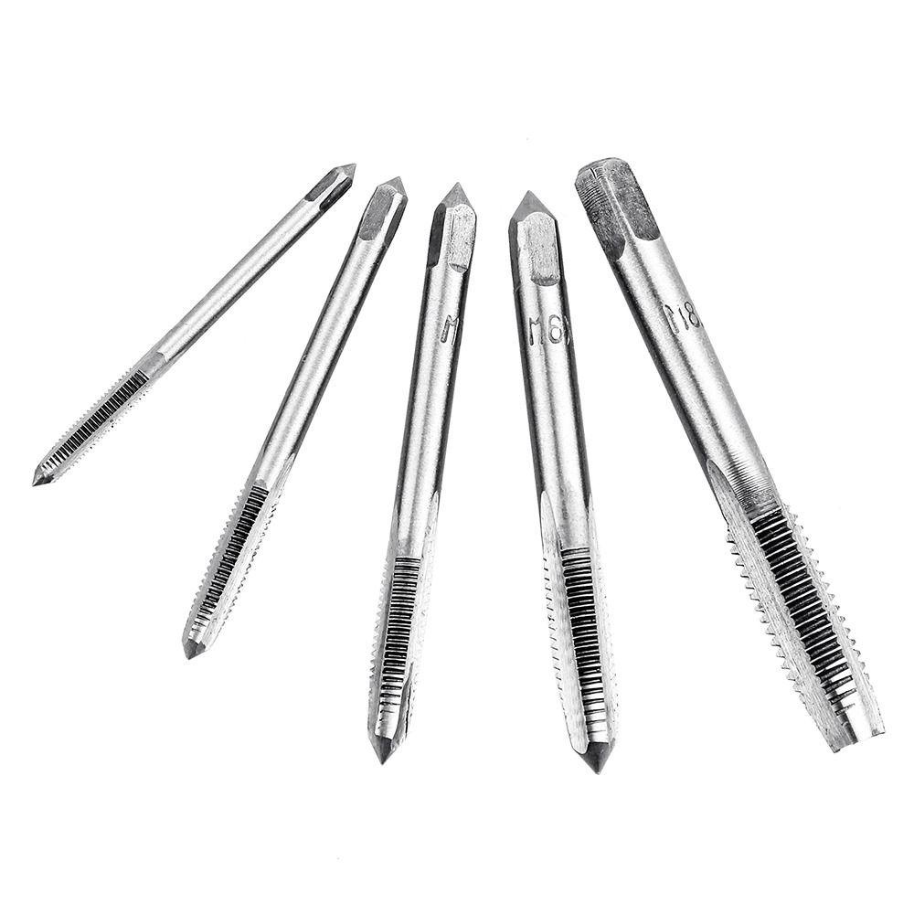 TOP 6pcs /Set Kunci T-Type Wrench Drill Set Praktis M3-M8 Obeng Tap Holder Hand Tools Drat Plug Tap