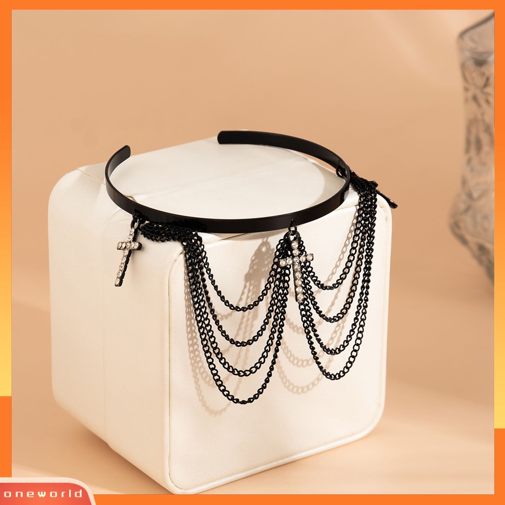 [EONE] Gelang Lengan Liontin Salib Berlian Imitasi Vintage Dengan Rumbai Aksesori Pesta Adjustable Dan Bergaya Untuk Wanita