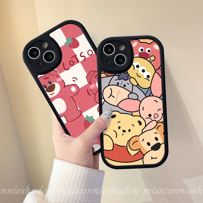 Untuk Oppo A54 A16 A17 A55 A7 A57 A15 A78 A74 A17K A12 A1K A5 A9 A5s Reno 5F 8T 7 8 5Z 5 7Z A96 A58 A16K A95 A3S A77s A16s A16E A31 A76 Kartun Toy Story Winnie The Case Loto Pooh