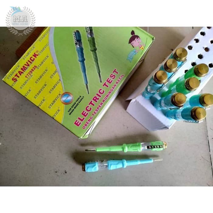 Obeng Tespen Electric Stamvick Kecil / Tes Pen Listrik PLN