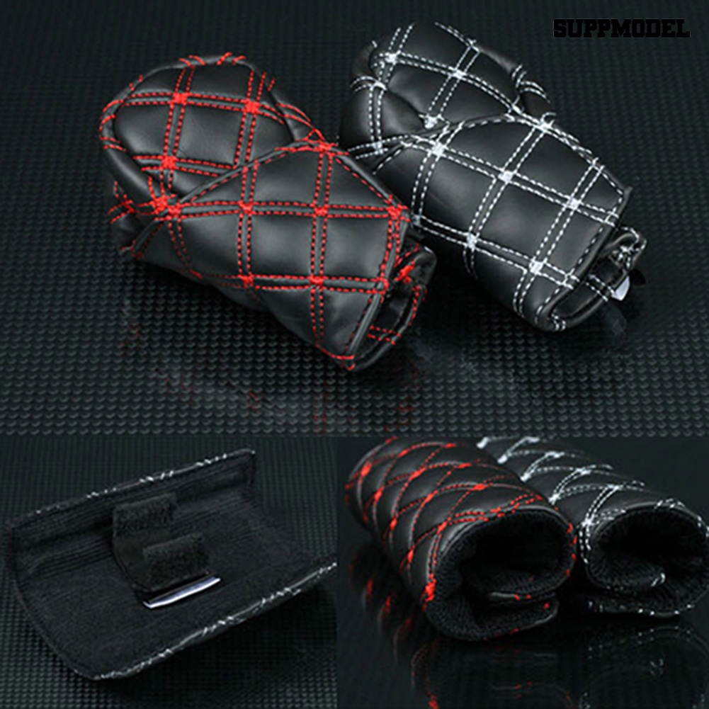 [SM Auto] Sarung Knob Pemindah Gigi Kulit Imitasi Mobil Rem Tangan Cover Sleeve 2in1 Set