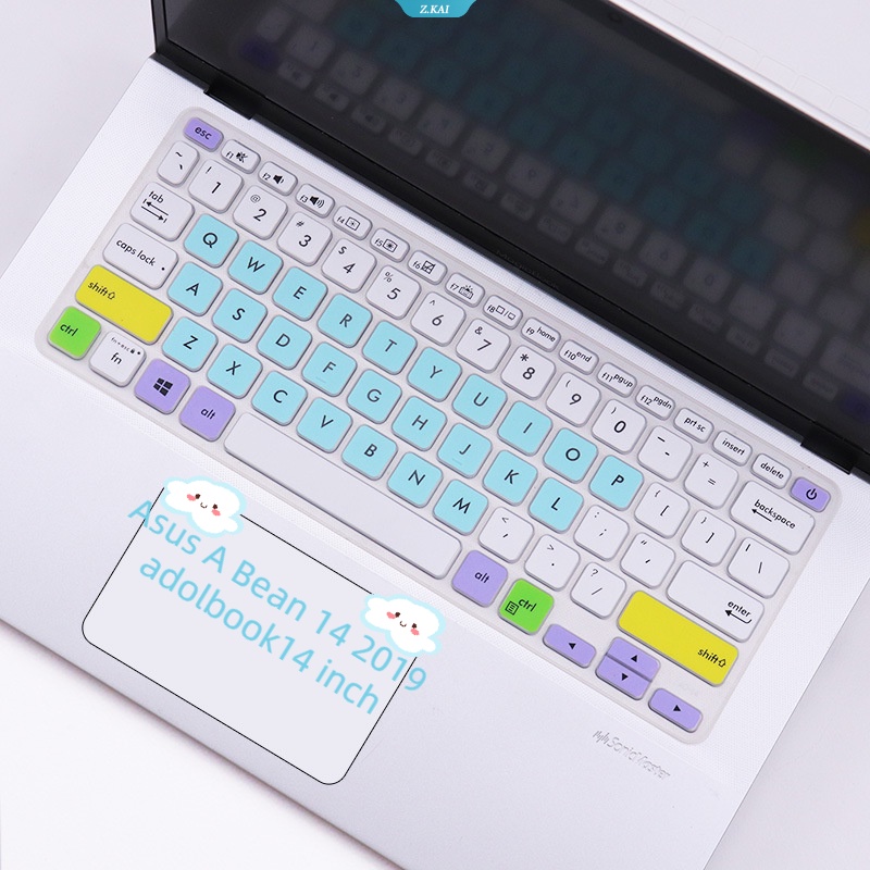 New TPU Keyboard Komputer Silikon Bening Dengan Film Pelindung Debu Untuk Nomor Model Asus A Bean14 2019 Adolbook14 Inch [ZK]