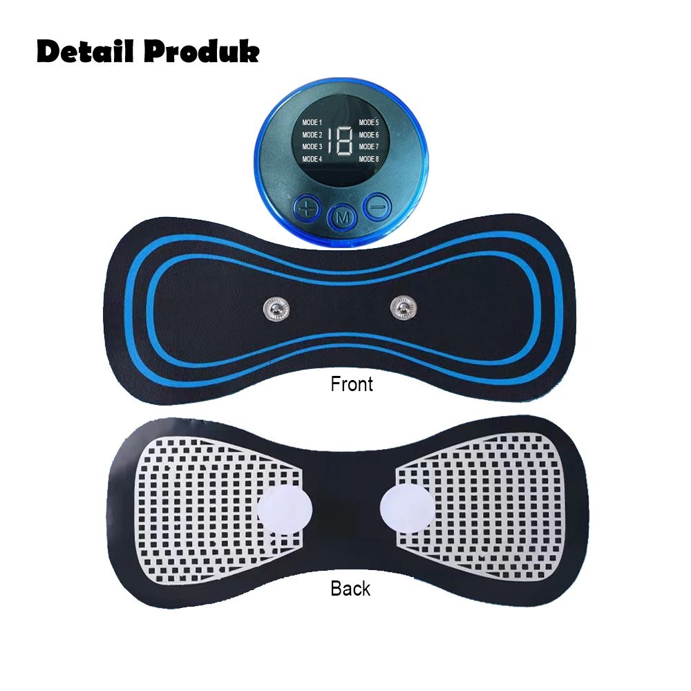 (VCM) Alat Pijat Leher Terapi Mini Pad Mat Electric EMS Massager Recharging / alat pijat kaki therapi kaki EMS