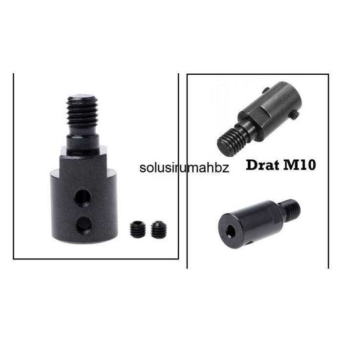 ADAPTER POWER TOOL LUBANG AS X DRAT LUAR MESIN ADAPTOR PENYAMBUNG