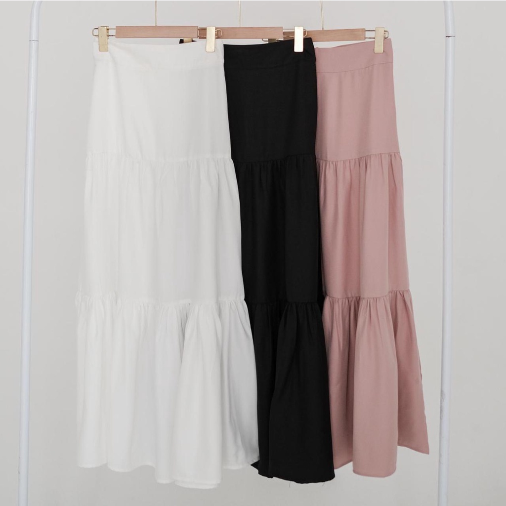 Meadow Maxi Skirt —— Ocha Wear | Korean Long Maxi Skirt