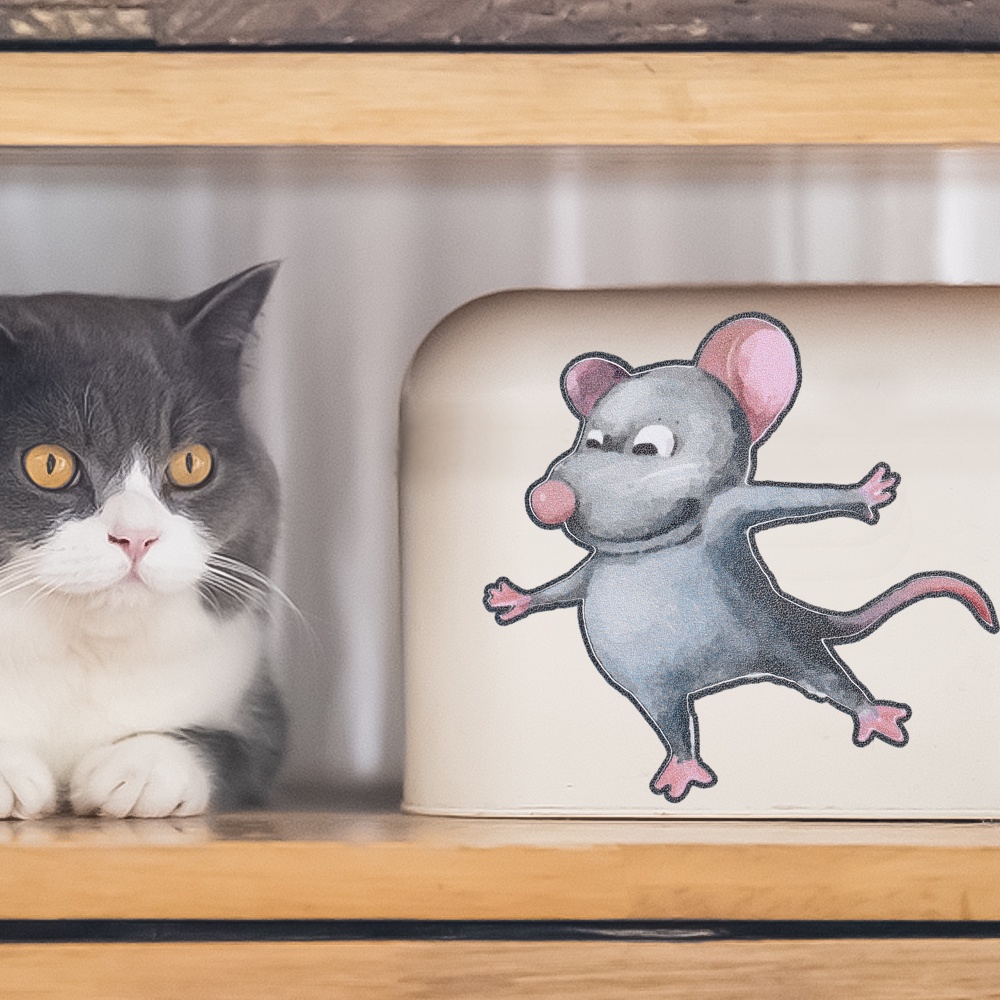 [Grosir] 3d Lucu Tikus Lubang Rusak Stiker Dinding Kreatif DIY Kartun Hewan Wallpaper Perekat Diri Tahan Air Tahan Jamur Ruang Tamu Kamar Tidur Rumah Dekoratif Stiker Dinding