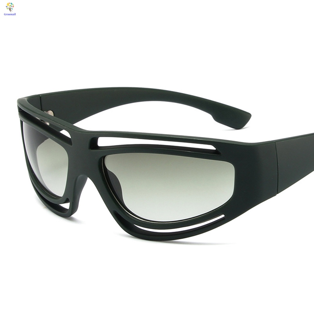 Kacamata Sport Keren Wanita Pria Frame Unik Clear Vision Sunglasses