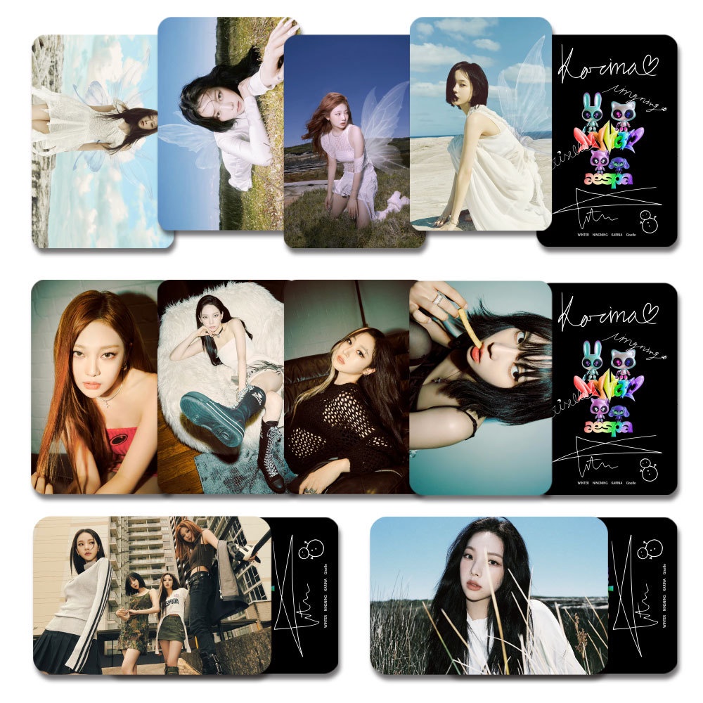 55pcs/box AESPA MY WORLD Photocards MINI 3RD ALBUM Kartu Lomo Kpop Postcards