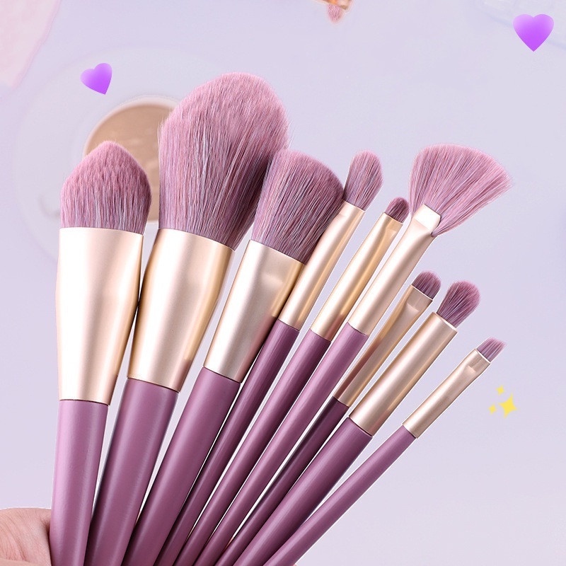 MAANGE 9pcs Makeup Brush Make Up Set Makeup Brush Blush Contour Brow Powder Blush Eyeshadow 1409