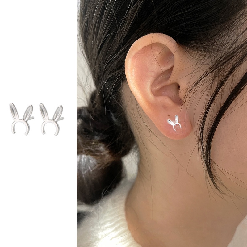 Roselife Korea S925 Perak Kecil Warna-Warni Hati Bintang Kristal Kupu-Kupu Stud Anting-Anting Untuk Wanita Perempuan Mini Earring Fashion Perhiasan Telinga 1pasang