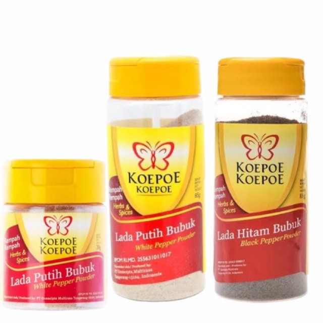 

Koepoe Koepoe Lada Bubuk Hitam / Putih 83-85g (CitraFood)