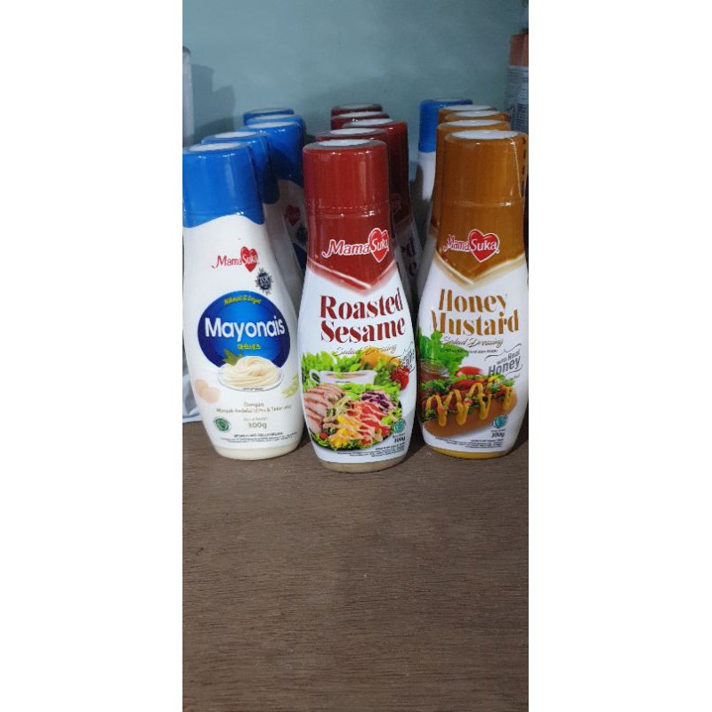 

Mayonaise Mamasuka 300 gr Saus keju, wijen sangrai, thousand island