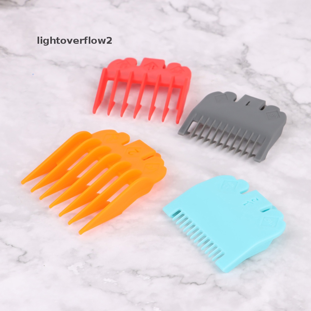 [lightoverflow2] 10pcs Set Sisir Styling Barber Shop Clipper Hair Limit Comb Trimmer Attachment [ID]