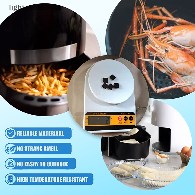 [lightoverflow2] 5pcs Air Fryer Pengganti Ujung Karet Suku Cadang Pengganti Untuk Air Fryer Grill Pan [ID]