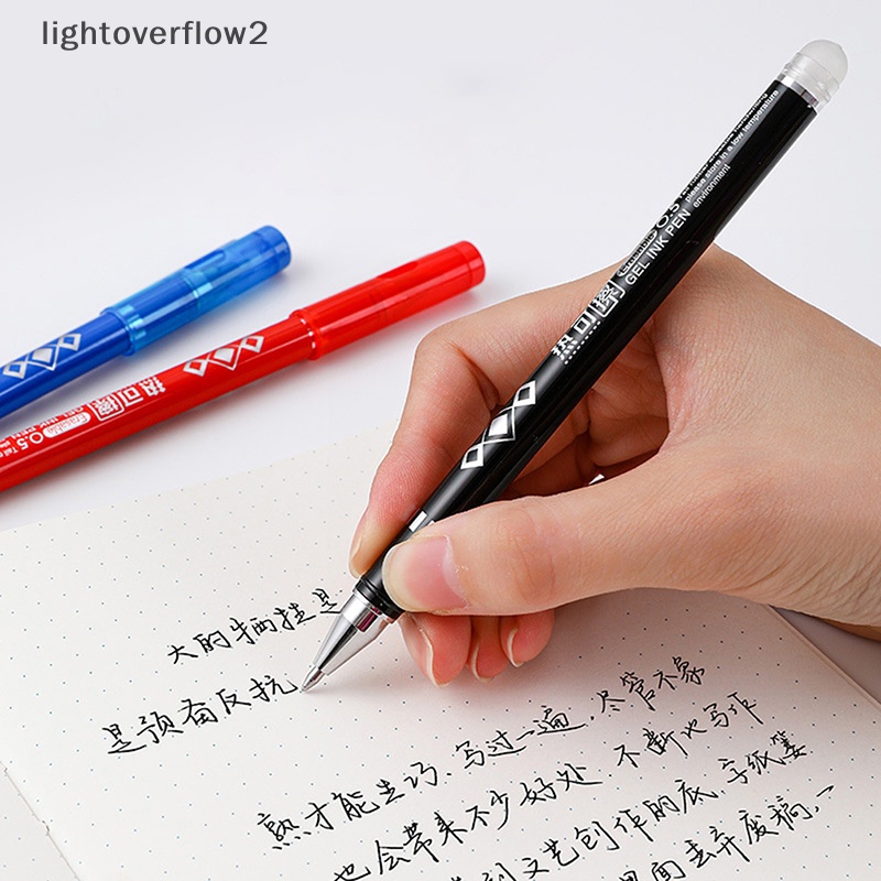 [lightoverflow2] 1pc Magic Erasable Pen Set Warna-Warni 0.5mm Dihapus Gel Pens Pegangan Dapat Dicuci Untuk Perlengkapan Wrig Kantor Sekolah Alat Tulis [ID]