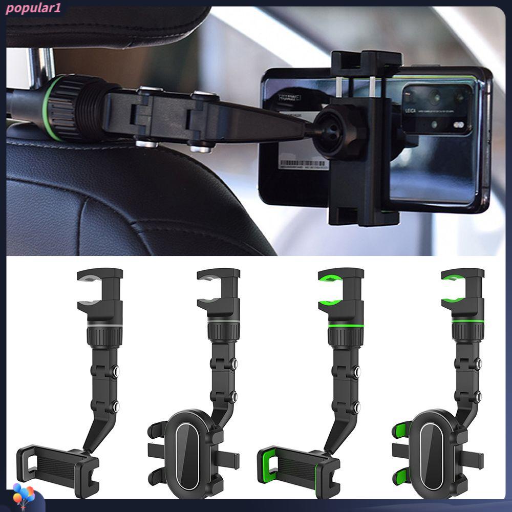 Populer Tempat Handphone Universal Cradle360° Rotasi Dudukan Holder Stand Spion Mobil Braket Klip Gantung Adjustable