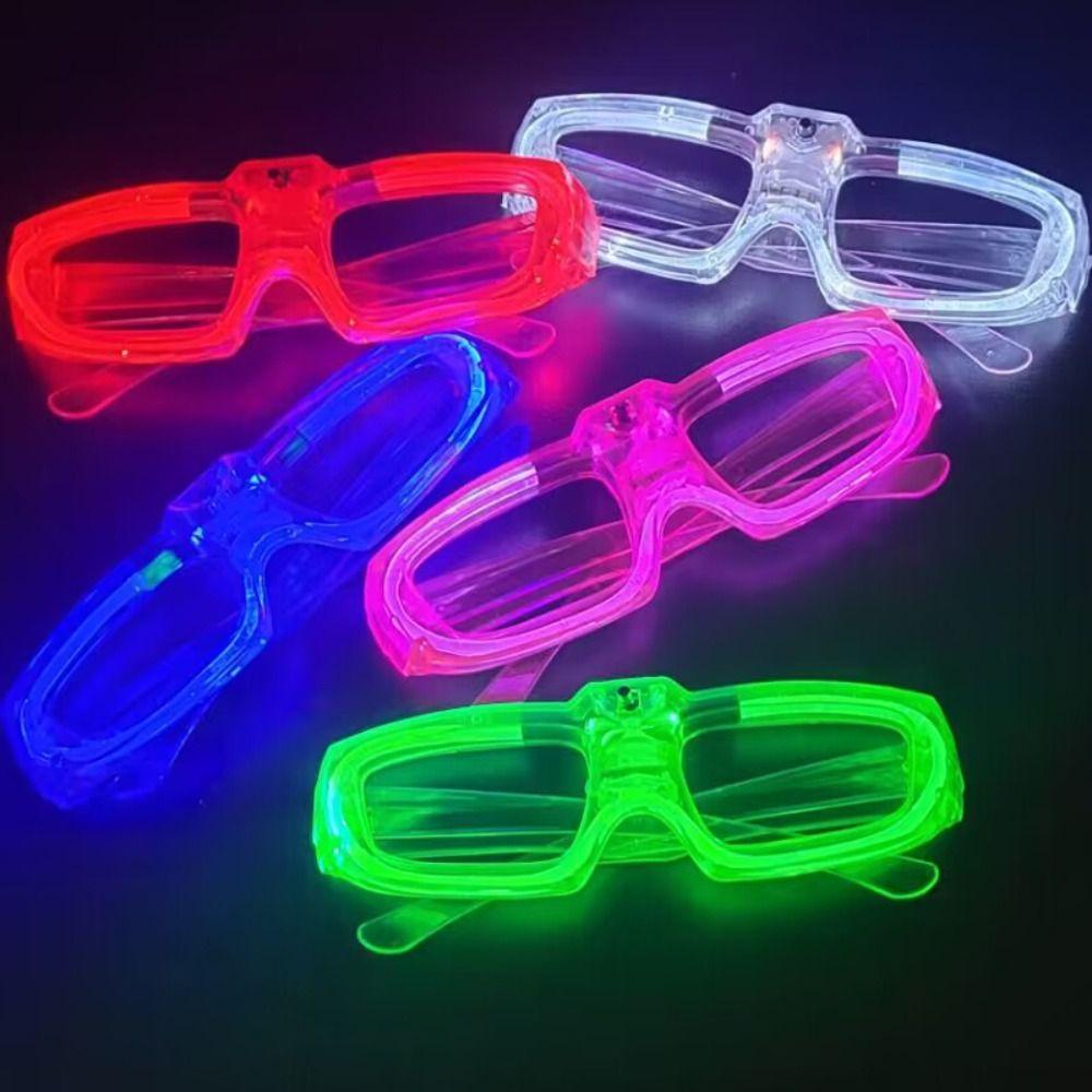 FISHSTICK Kacamata Bercahaya Glow Mainan Nikmat Pesta Party Sunglasses LED Kacamata Dewasa Perlengkapan Pesta Rana Shades Glasses
