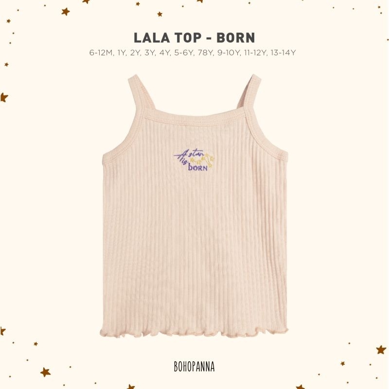 Lala Top Bohopanna B46 / Tank Top Anak Perempuan / Tank Top Anak Perempuan Bohopanna / Singlet Bayi Anak Perempuan / Tank Top Anak Katun Polos Bohopanna