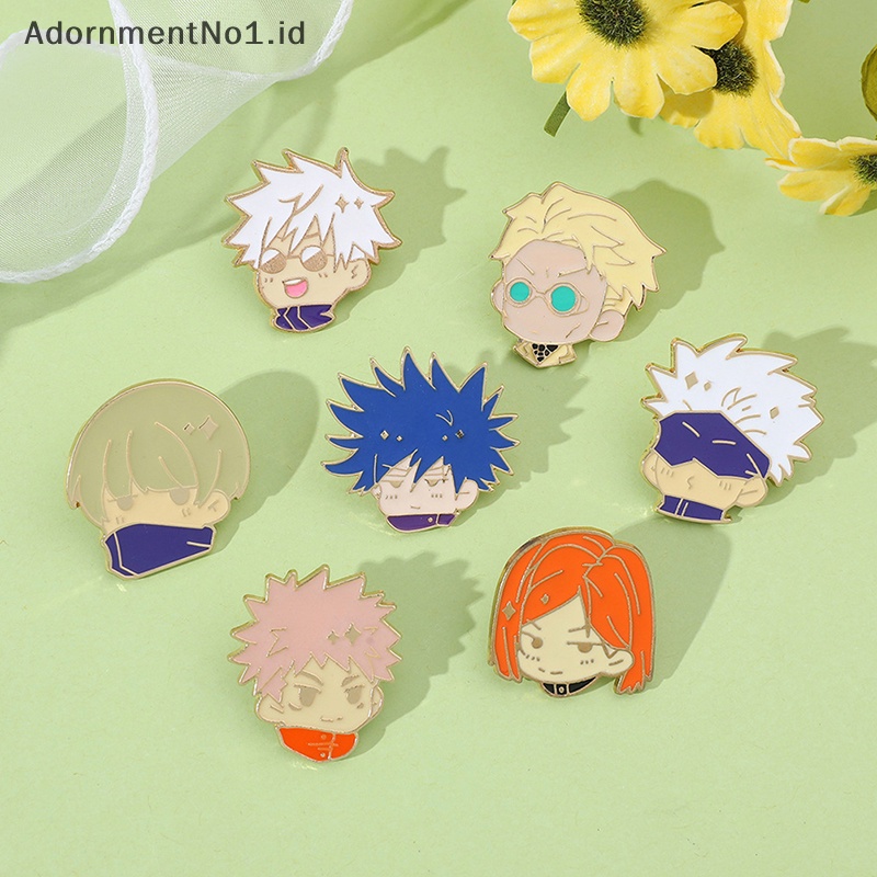 [AdornmentNo1] Pin Enamel Kartun Anime Bros Ransel Baju Lencana Perhiasan Aksesoris Hadiah Untuk Teman [ID]