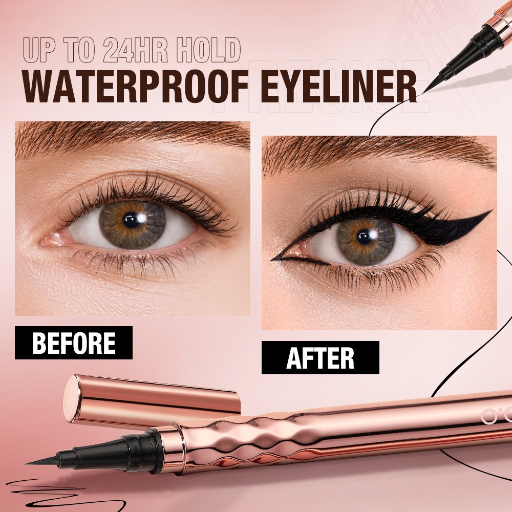 ★ BB ★ O.TWO.O Gold Embroidery Eyeliner - Easy to extend Long-lasting Eye Makeup - O TWO O