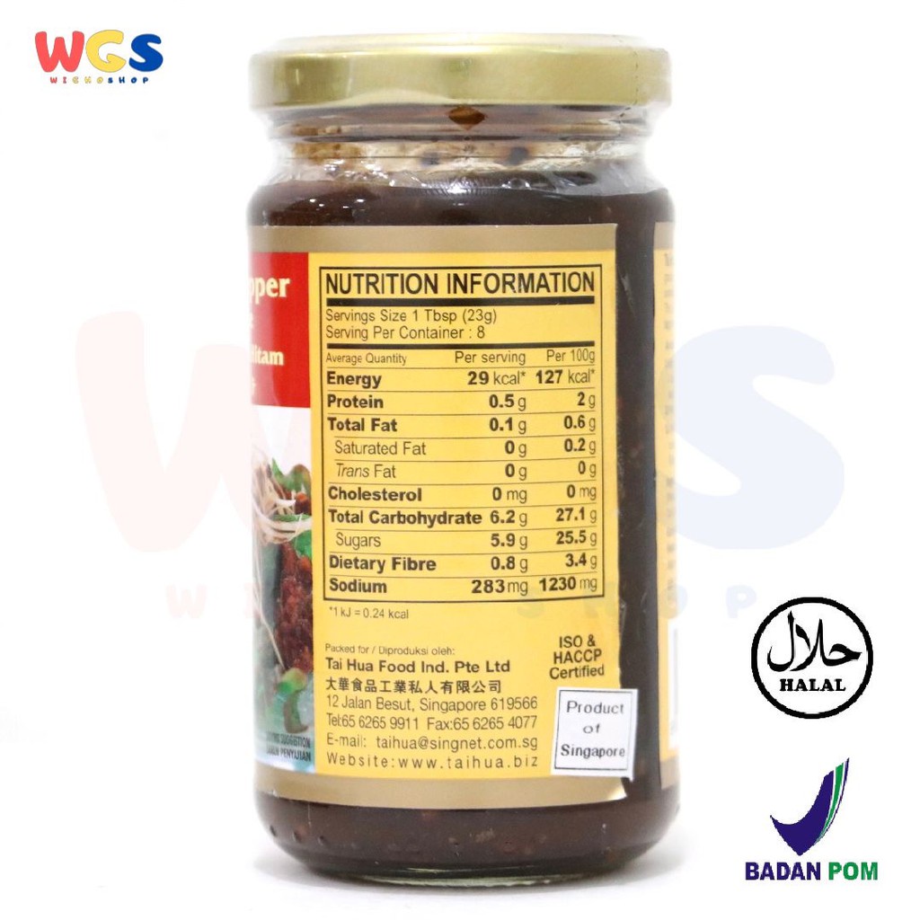 Tai Hua BlackPepper Sauce 195 gr - Bumbu Saus Lada Hitam