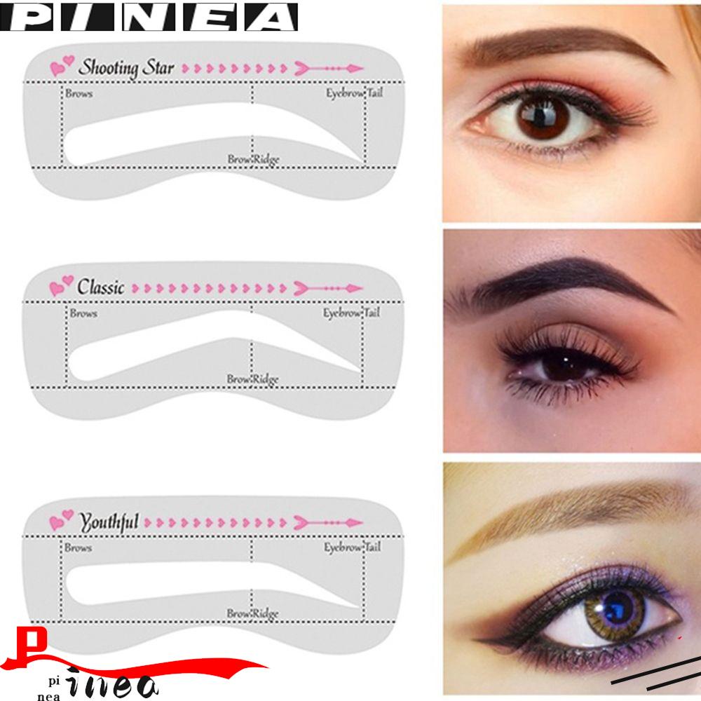 10pcs Reusable Eyebrow Mold Cards For Women