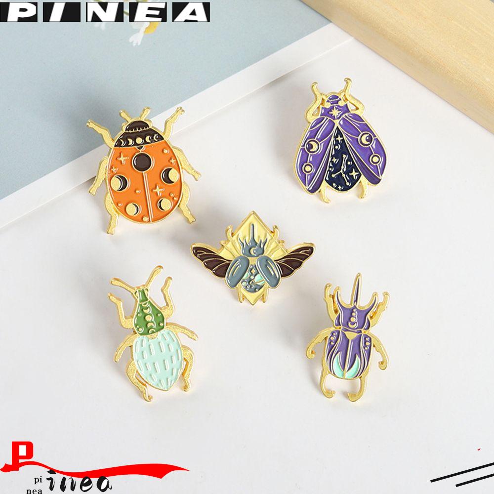 Bros Hewan Nanas Kerah Aksesoris Fashion Kepik Jepit Yang Terkena Untuk Hadiah Siswa Lapel Pin Lencana Serangga