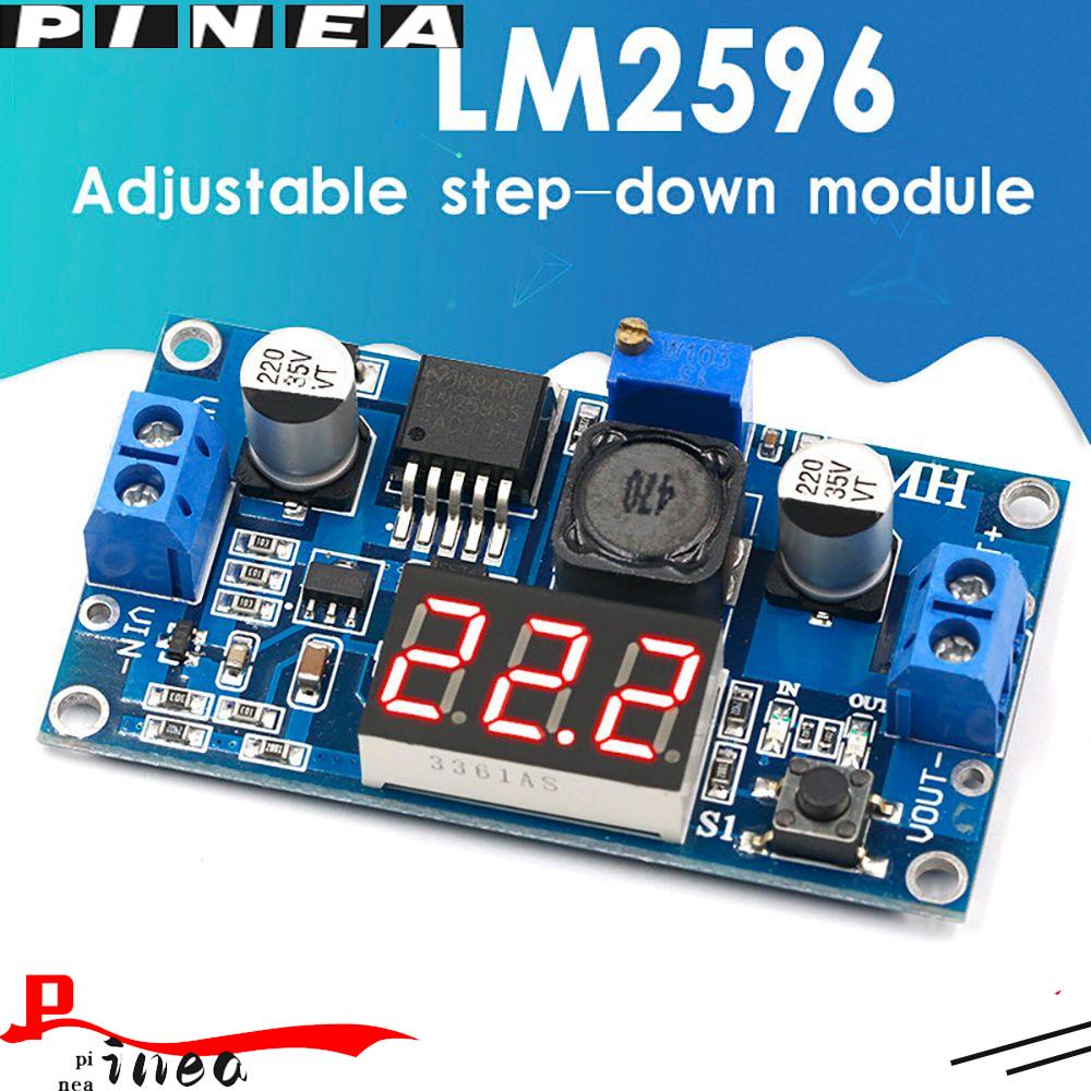 Konverter Buck Nanas Dengan Rangkaian Display Screen LM2596 Power Supply