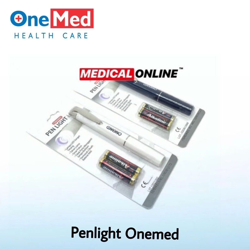 PENLIGHT LED ONEMED PENA SENTER LAMPU SINAR PUTIH MEDICAL ONLINE MEDICALONLINE