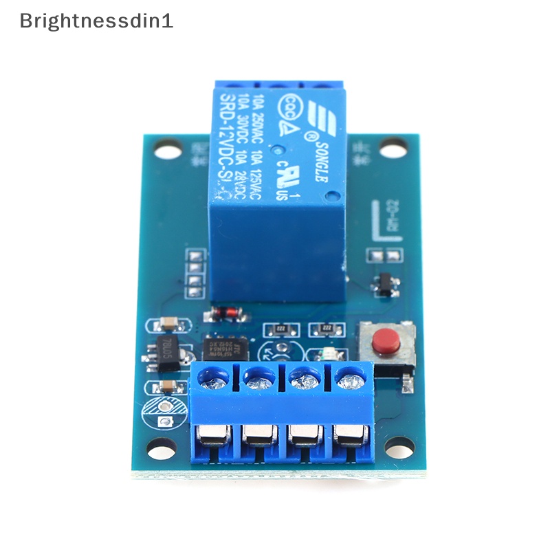 [Brightnessdin1] Modul Relay Bistable Kunci Tunggal Saklar Refite Mobil Satu Kunci Start Stop Butik