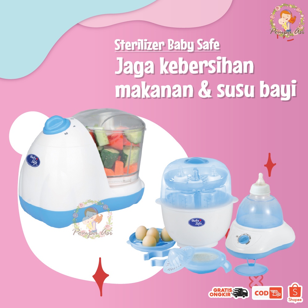 Sterilizer Baby Safe Perlengkapan Alat  Penghangat Asi Food Maker Milk Warmer Bayi By Mallpompaasi