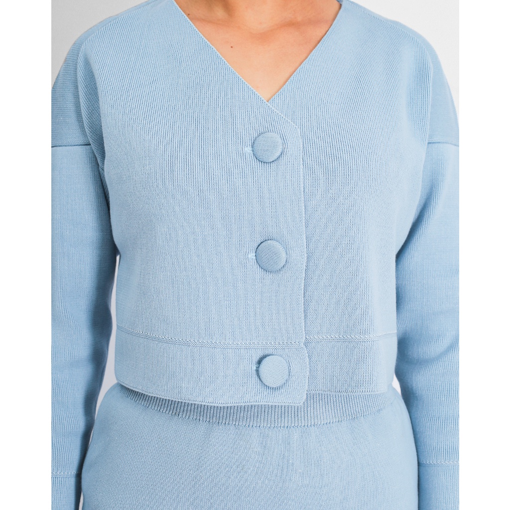 Olivia Knit Cardigan Blue