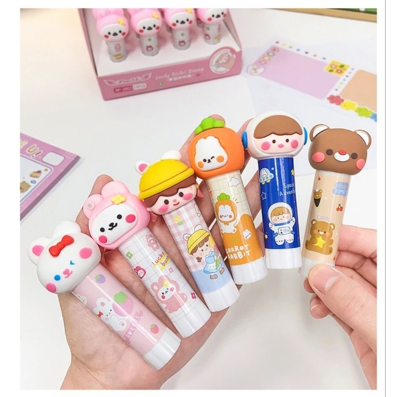 

(pimenova) glue stick lem kertas lem perekat kertas lem lucu